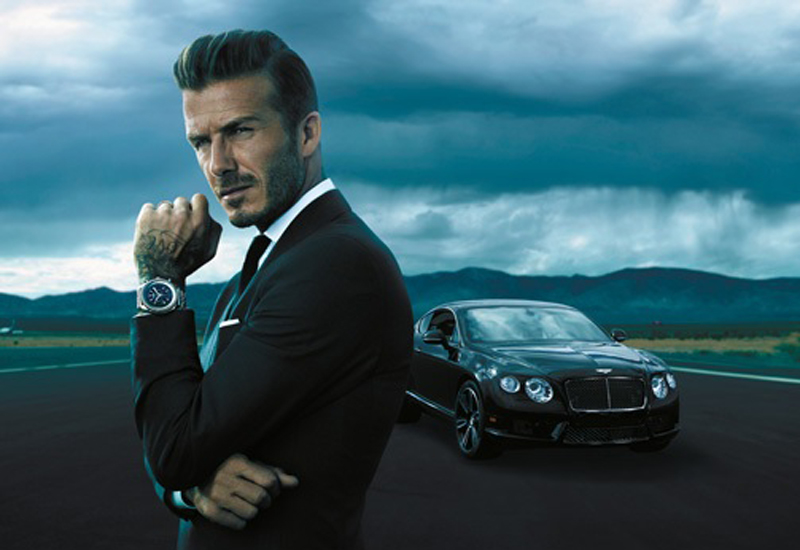 David beckham breitling for bentley